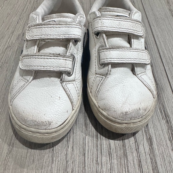 Veja Toddler Kids White, Red and Blue Velcro Sneakers - Picture 5 of 6